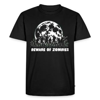 Horror Movie Fan Zombie Horror Classic - Men's Premium Organic T-Shirt - black - Front - Nico (187cm)