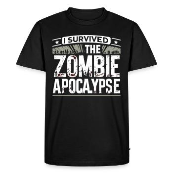 Horror Movie Fan Zombie Horror Classic - Men's Premium Organic T-Shirt - black - Front - Nico (187cm)
