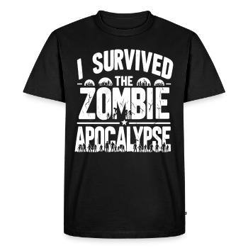 Horror Movie Fan Zombie Horror Classic - Men's Premium Organic T-Shirt - black - Front - Nico (187cm)