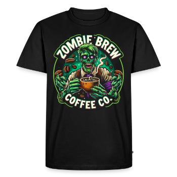 Horror Movie Fan Zombie Horror Classic - Men's Premium Organic T-Shirt - black - Front - Nico (187cm)