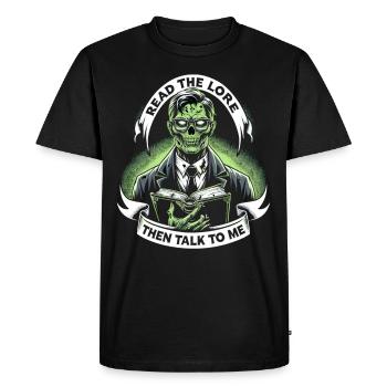 Horror Movie Fan Zombie Horror Classic - Men's Premium Organic T-Shirt - black - Front - Nico (187cm)