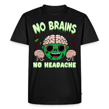 Horror Movie Fan Zombie Horror Classic - Men's Premium Organic T-Shirt - black - Front - Nico (187cm)