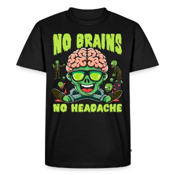 Horror Movie Fan Zombie Horror Classic - Men's Premium Organic T-Shirt - black - Front - Nico (187cm)