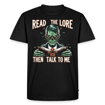 Horror Movie Fan Zombie Horror Classic - Men's Premium Organic T-Shirt - black - Front - Nico (187cm)
