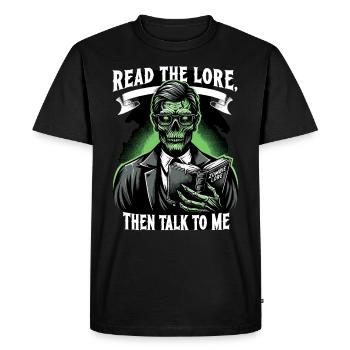 Horror Movie Fan Zombie Horror Classic - Men's Premium Organic T-Shirt - black - Front - Nico (187cm)