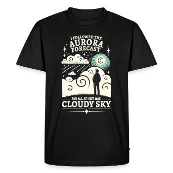 Aurora Aurora Tracker Alaska Wilderness - T-shirt Premium bio Homme - noir - Devant - Nico (187cm)