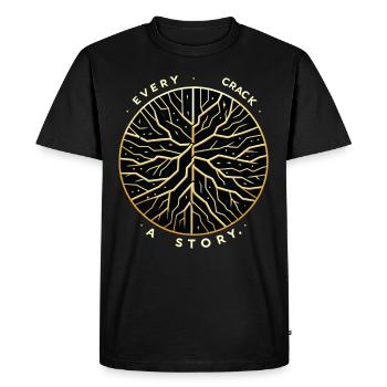 Kintsugi Kintsukuroi Art japonais imparfait - T-shirt Premium bio Homme - noir - Devant - Nico (187cm)