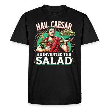 Jules César Histoire romaine Empire romain - T-shirt Premium bio Homme - noir - Devant - Nico (187cm)