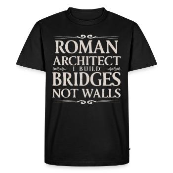 Jules César Histoire romaine Empire romain - T-shirt Premium bio Homme - noir - Devant - Nico (187cm)