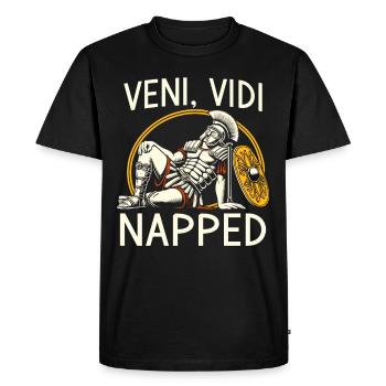 Jules César Histoire romaine Empire romain - T-shirt Premium bio Homme - noir - Devant - Nico (187cm)