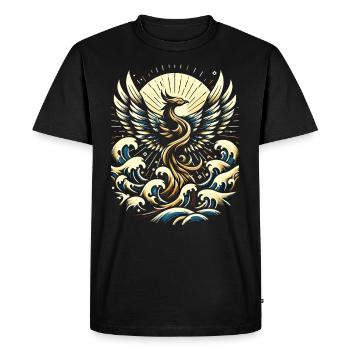 Kintsugi Kintsukuroi Art japonais imparfait - T-shirt Premium bio Homme - noir - Devant - Nico (187cm)
