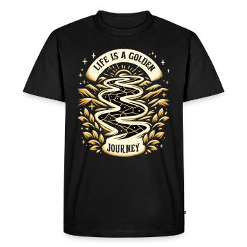 Kintsugi Kintsukuroi Art japonais imparfait - T-shirt Premium bio Homme - noir - Devant - Nico (187cm)