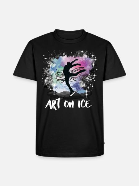 Ice Skating Ice Skaters - Men's Premium Organic T-Shirt - black