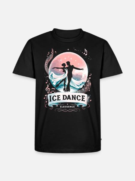 Ice Skating Ice Skaters - Men's Premium Organic T-Shirt - black