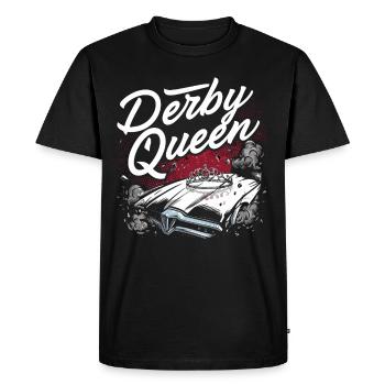 Derby de démonstration Derby de démolition Derby de démolition - T-shirt Premium bio Homme - noir - Devant - Nico (187cm)