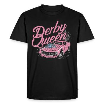 Derby de démonstration Derby de démolition Derby de démolition - T-shirt Premium bio Homme - noir - Devant - Nico (187cm)