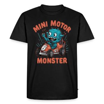 Derby de démonstration Derby de démolition Derby de démolition - T-shirt Premium bio Homme - noir - Devant - Nico (187cm)