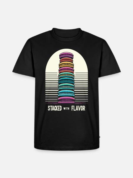 Macaron lovers French macarons - Men's Premium Organic T-Shirt - black