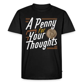 Collection de pièces de monnaie amusante pour les collectionneurs de pièces de monnaie et - T-shirt Premium bio Homme - noir - Devant - Nico (187cm)