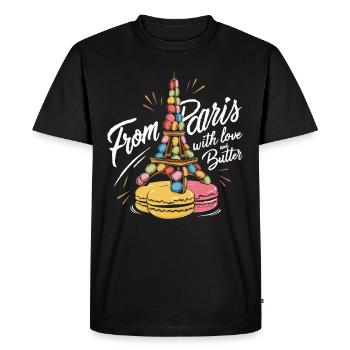 Macaron lovers French macarons - Men's Premium Organic T-Shirt - black - Front - Nico (187cm)