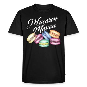 Macaron lovers French macarons - Men's Premium Organic T-Shirt - black - Front - Nico (187cm)