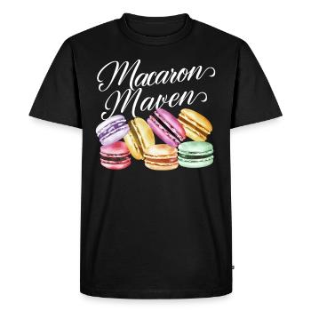 Macaron lovers French macarons - Men's Premium Organic T-Shirt - black - Front - Nico (187cm)