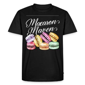 Macaron lovers French macarons - Men's Premium Organic T-Shirt - black - Front - Nico (187cm)