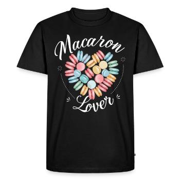 Macaron lovers French macarons - Men's Premium Organic T-Shirt - black - Front - Nico (187cm)