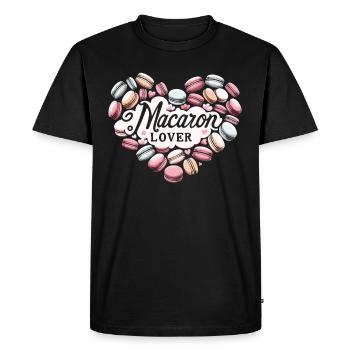 Macaron lovers French macarons - Men's Premium Organic T-Shirt - black - Front - Nico (187cm)