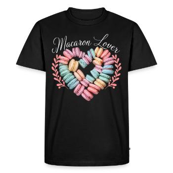 Macaron lovers French macarons - Men's Premium Organic T-Shirt - black - Front - Nico (187cm)