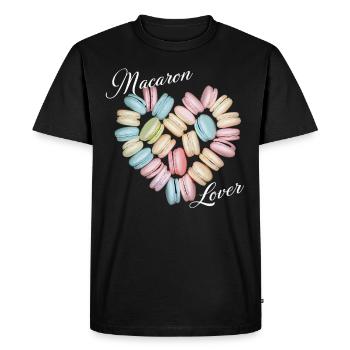 Macaron lovers French macarons - Men's Premium Organic T-Shirt - black - Front - Nico (187cm)