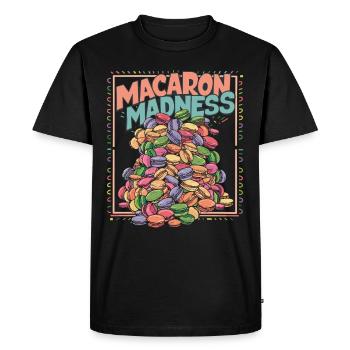 Macaron lovers French macarons - Men's Premium Organic T-Shirt - black - Front - Nico (187cm)