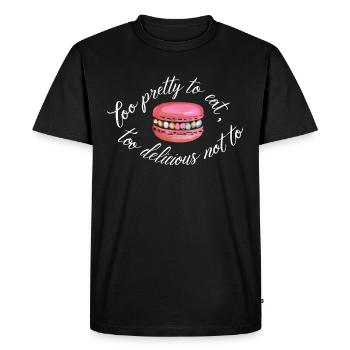 Macaron lovers French macarons - Men's Premium Organic T-Shirt - black - Front - Nico (187cm)