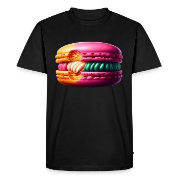 Macaron lovers French macarons - Men's Premium Organic T-Shirt - black - Front - Nico (187cm)