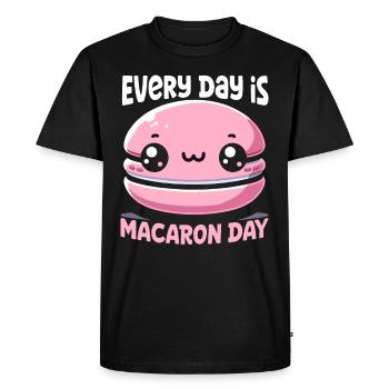 Macaron lovers French macarons - Men's Premium Organic T-Shirt - black - Front - Nico (187cm)
