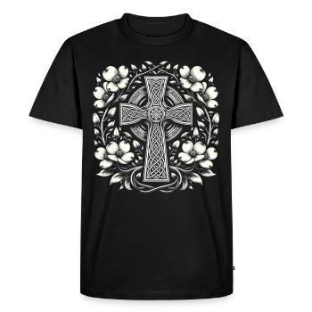 Ostara Eostre Equinox Witch Pagan Goddess Rituals - Men's Premium Organic T-Shirt - black - Front - Nico (187cm)