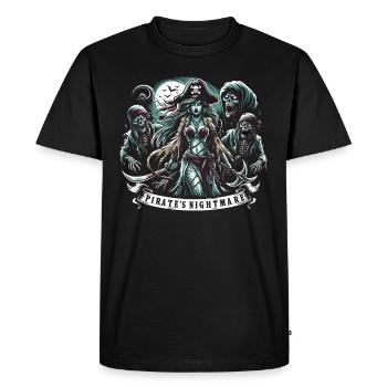 Sirènes Effrayantes, Sirène D’horreur, Effrayant - T-shirt Premium bio Homme - noir - Devant - Nico (187cm)