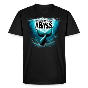 Sirènes Effrayantes, Sirène D’horreur, Effrayant - T-shirt Premium bio Homme - noir - Devant - Nico (187cm)