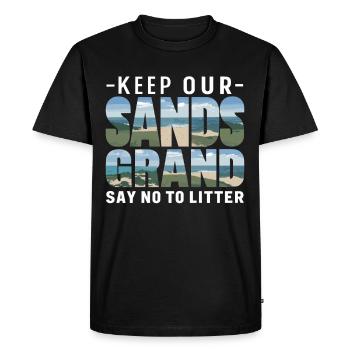 Anti-déchets Pas de recyclage des déchets environnementaux - T-shirt Premium bio Homme - noir - Devant - Nico (187cm)