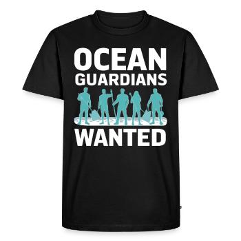 Anti-déchets Pas de recyclage des déchets environnementaux - T-shirt Premium bio Homme - noir - Devant - Nico (187cm)