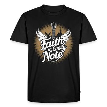 Prayer Songs Jesus Christ Religious Music - Men's Premium Organic T-Shirt - black - Front - Nico (187cm)