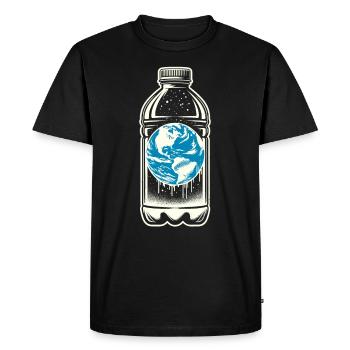 Anti-déchets Pas de recyclage des déchets environnementaux - T-shirt Premium bio Homme - noir - Devant - Nico (187cm)