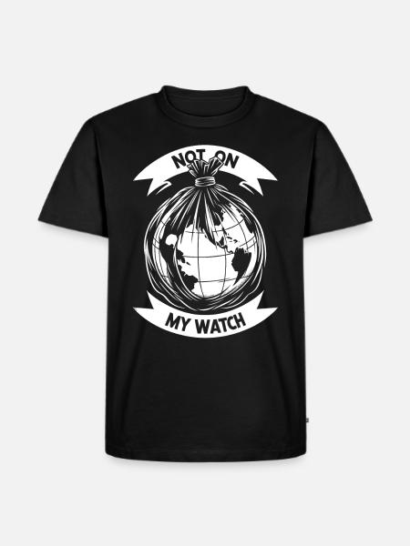 Anti-littering No Environmental Waste Recycle - Men's Premium Organic T-Shirt - black