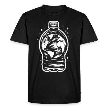 Anti-déchets Pas de recyclage des déchets environnementaux - T-shirt Premium bio Homme - noir - Devant - Nico (187cm)