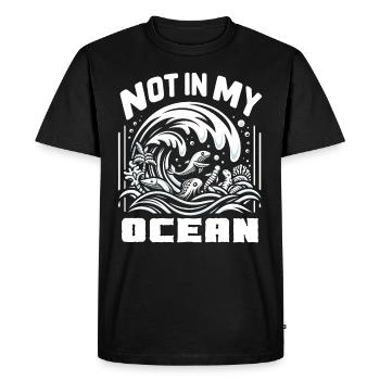 Anti-déchets Pas de recyclage des déchets environnementaux - T-shirt Premium bio Homme - noir - Devant - Nico (187cm)