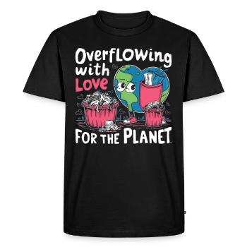 Anti-déchets Pas de recyclage des déchets environnementaux - T-shirt Premium bio Homme - noir - Devant - Nico (187cm)