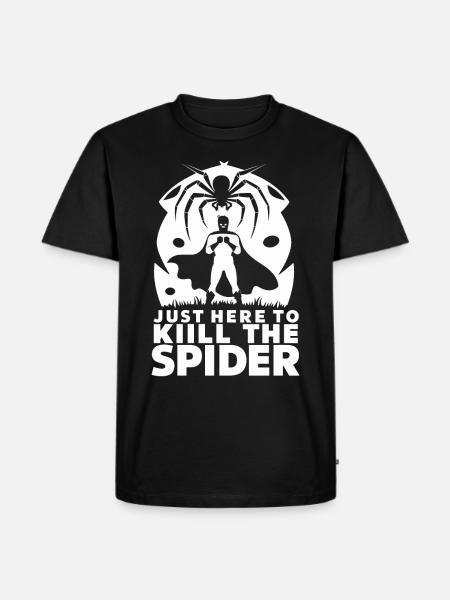 Funny Arachnophobia Awareness, Spider Phobia - Men's Premium Organic T-Shirt - black