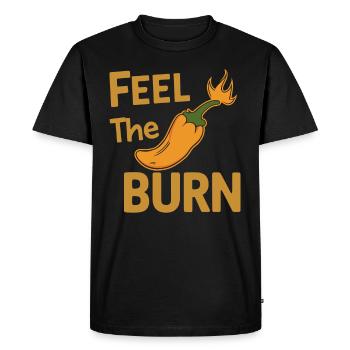 Amateurs de cuisine épicée, Chili Peppers Chef - T-shirt Premium bio Homme - noir - Devant - Nico (187cm)