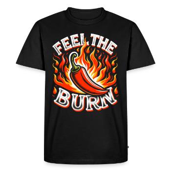 Amateurs de cuisine épicée, Chili Peppers Chef - T-shirt Premium bio Homme - noir - Devant - Nico (187cm)