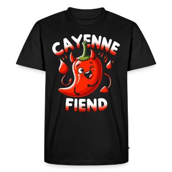 Amateurs de cuisine épicée, Chili Peppers Chef - T-shirt Premium bio Homme - noir - Devant - Nico (187cm)